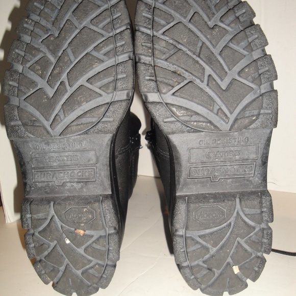 BATES BLACK LEATHER COMBAT BOOTS, MENS SHOE SIZE 9 M - Picture 9 of 9